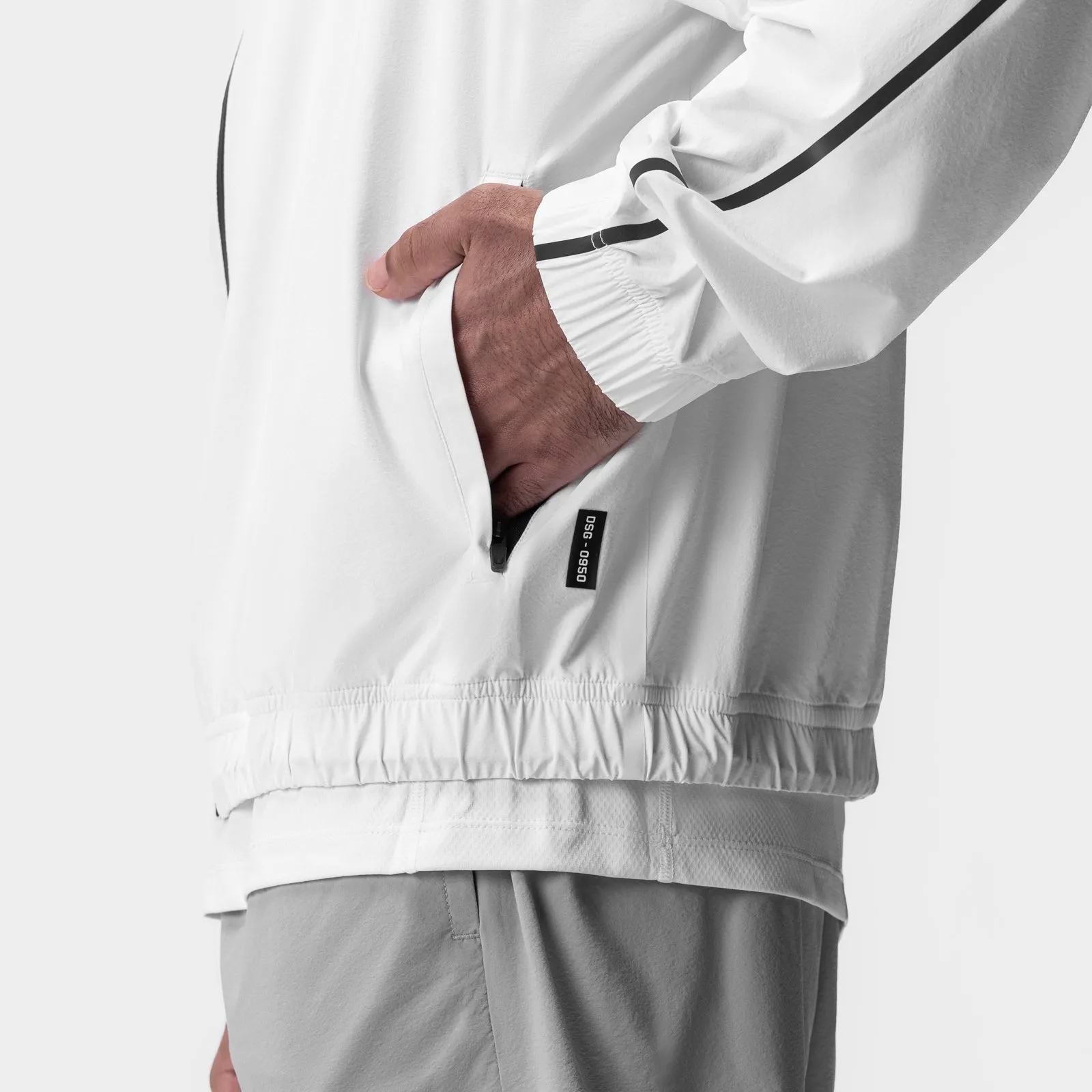 0950. Aerotex™ Track Jacket - White/Black