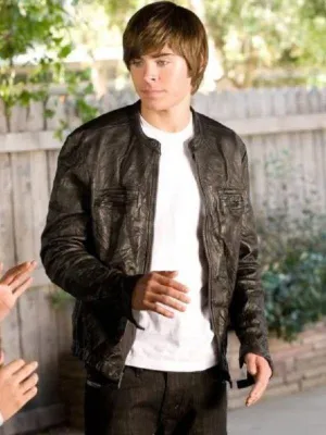 17 Again Mike Zac Efron Leather Jacket