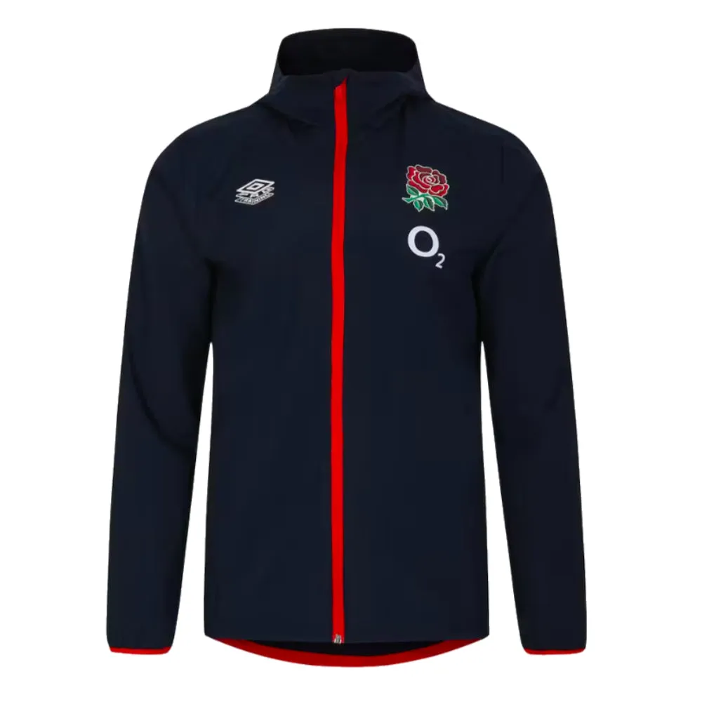 2023-2024 England Rugby Shower Jacket (Navy)