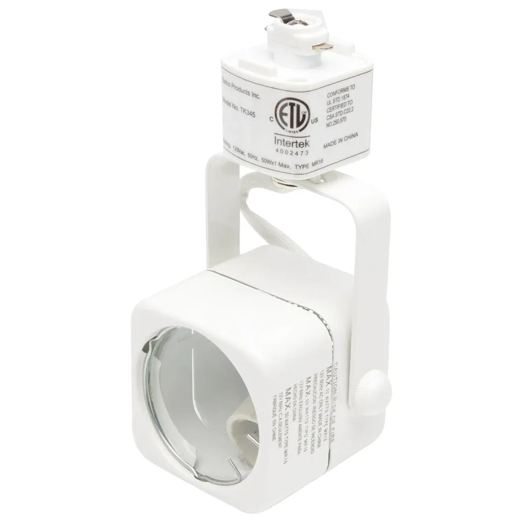3 LIGHT TRACK KIT SQ. LINE VOLT.WHITE