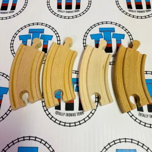 3.5" Curved Track 4 Pieces - BRIO Brand