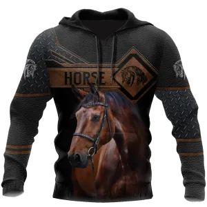 3D All Over Print Horse On Black Hoodie For Him Her Horse Lover Gifts Horse Present