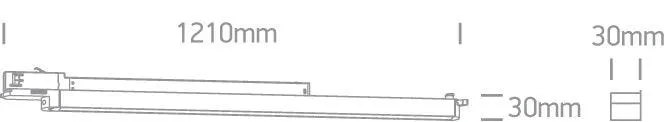 65025T LED 25W LINEAR TRACK LIGHT 100-240V