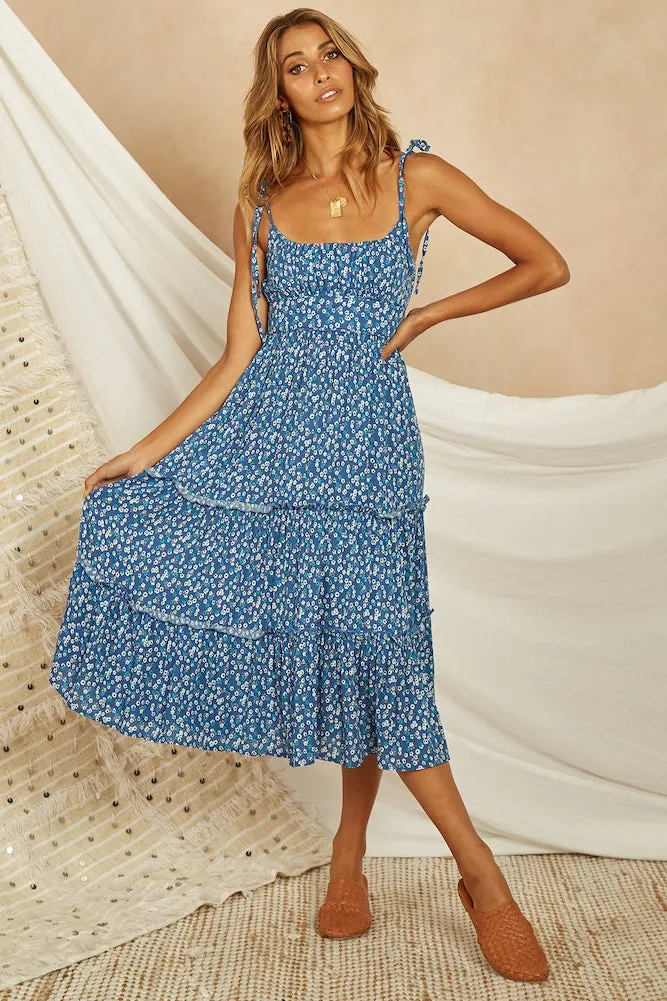 Abbeywood Midi Dress Blue