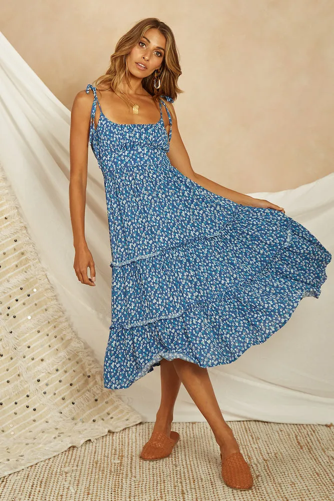 Abbeywood Midi Dress Blue