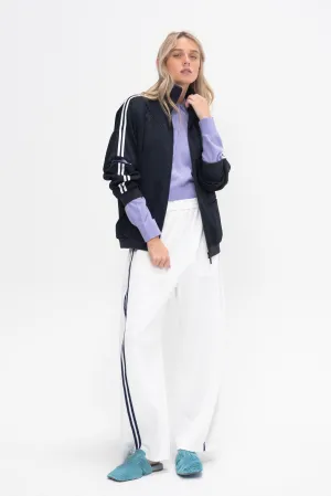 Active Knit Zipper Detailed Track Jacket, Navy
