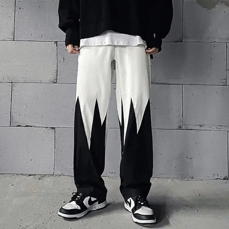 Aesthetic Straight Fit Panel Lounge Track Pant For Mens
