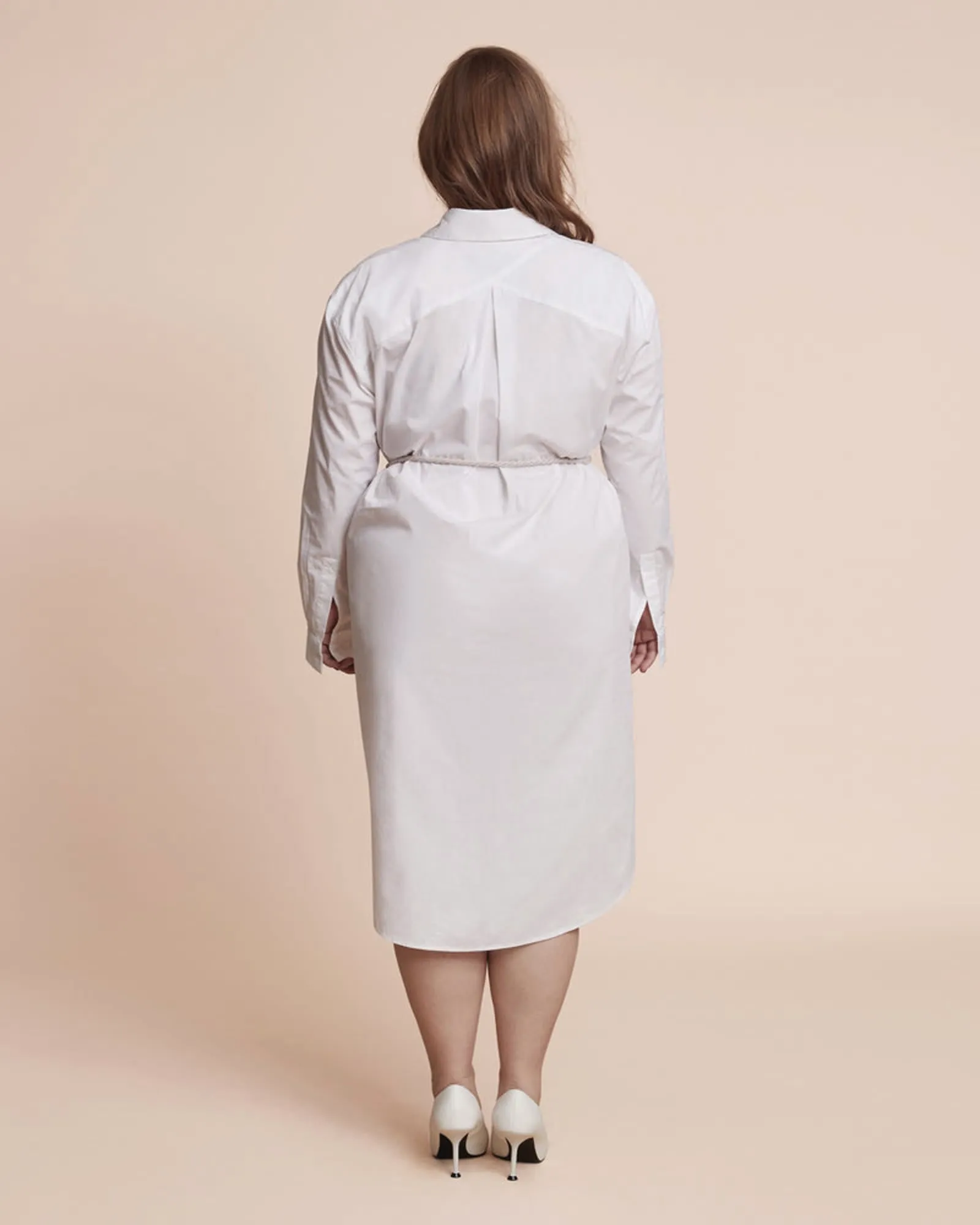 Amena Shirtdress | Optic White