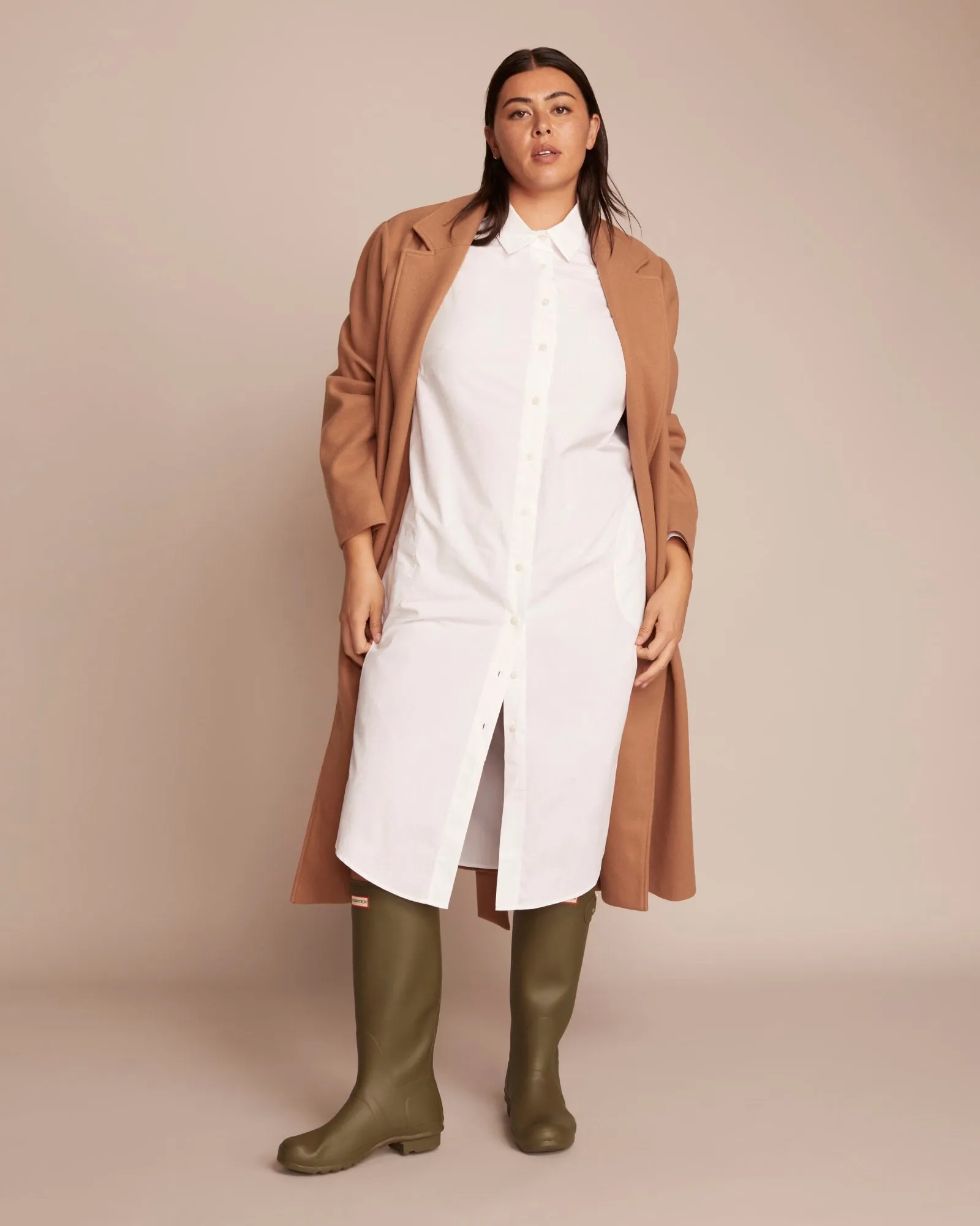 Amena Shirtdress | Optic White