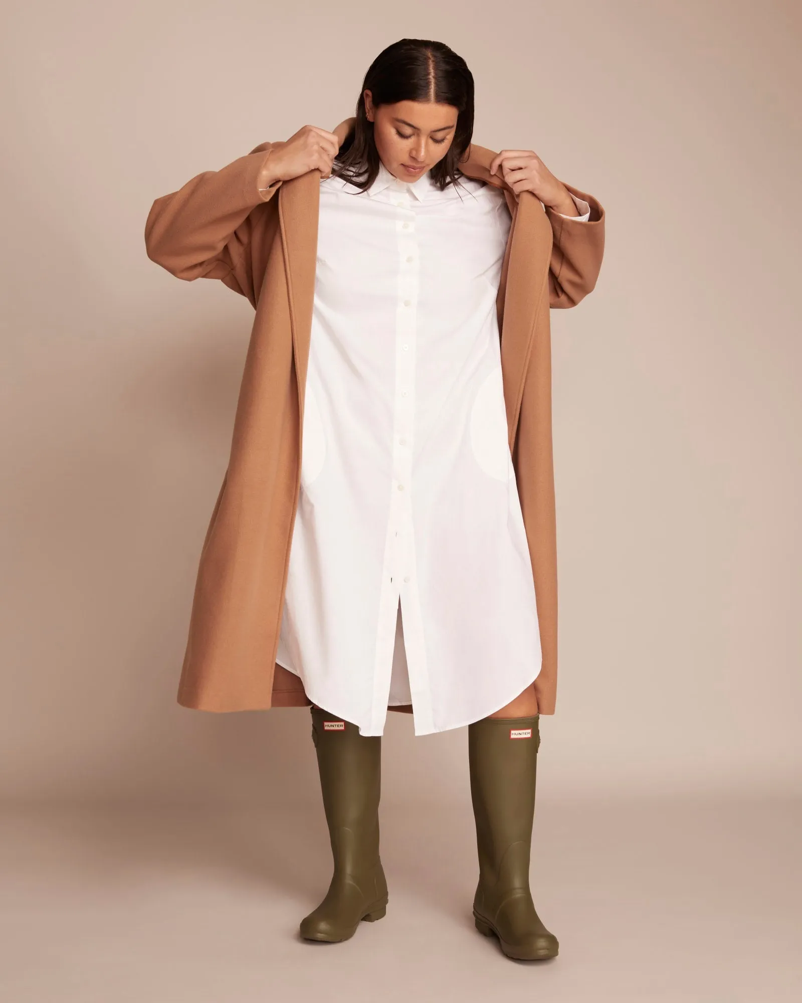 Amena Shirtdress | Optic White