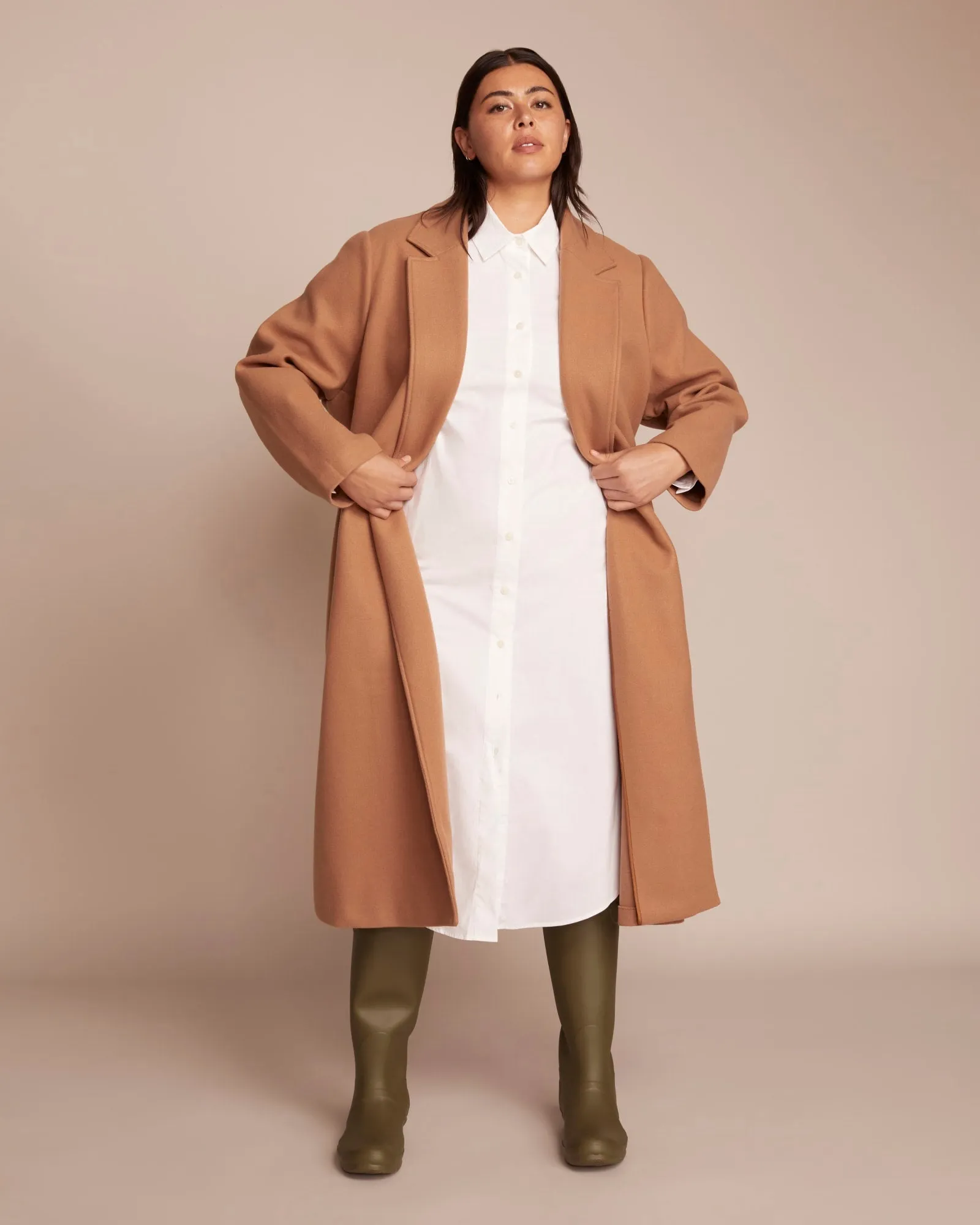 Amena Shirtdress | Optic White