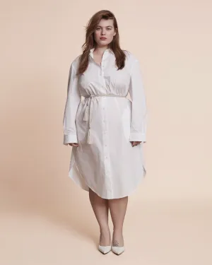 Amena Shirtdress | Optic White
