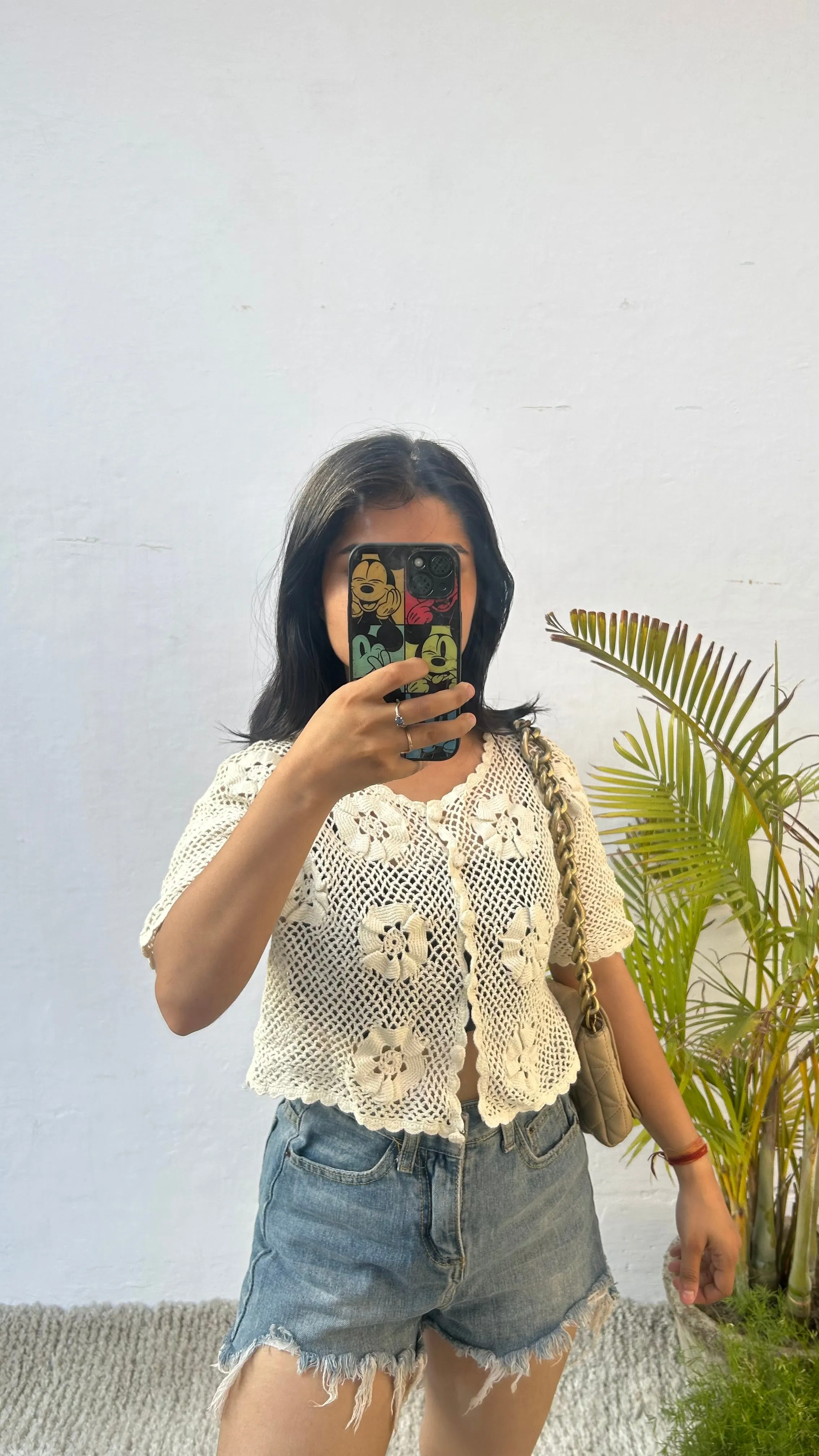 Beautiful button top( must have ..style with dress or tops)