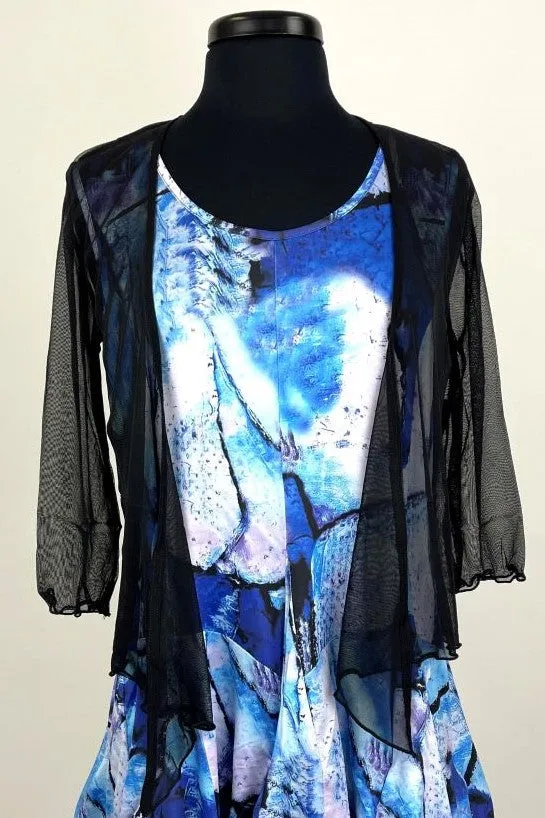 Black Mesh Bolero Jacket