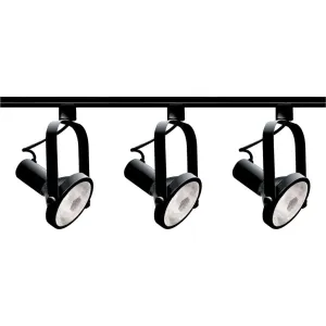 BLACK PAR30 GIMBAL RING TRACK