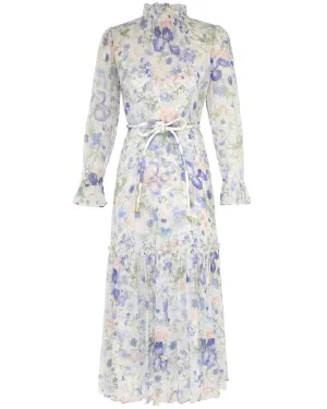 Blue Garden Natura Tubular Midi Dress
