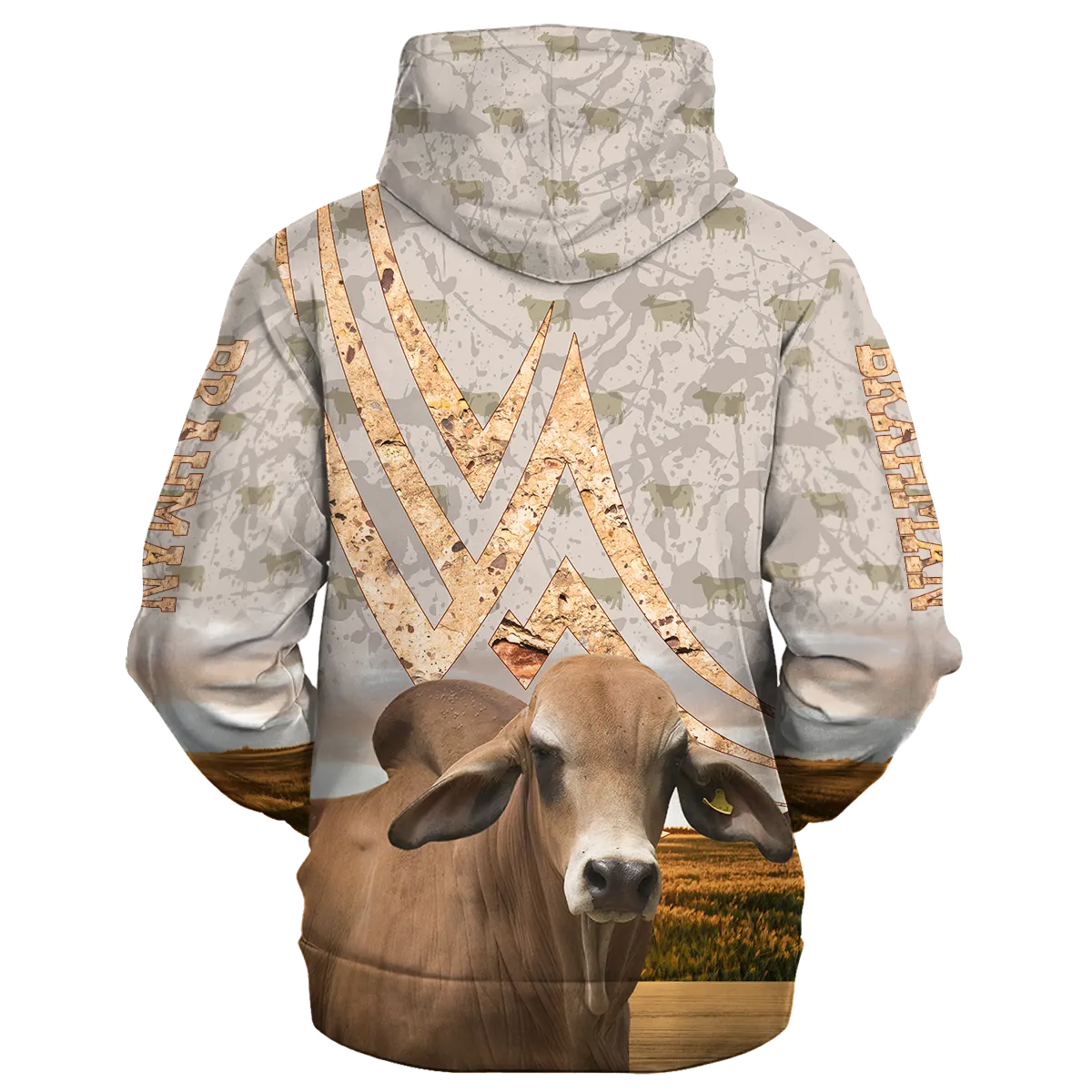 Brahman On A Stone Background Hoodie, Hoodie For Men Women