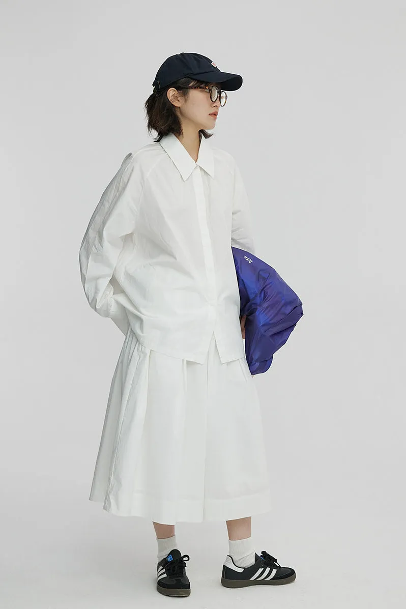 BULVBUTING シンプルコミューターキュロットスカート BLBT021