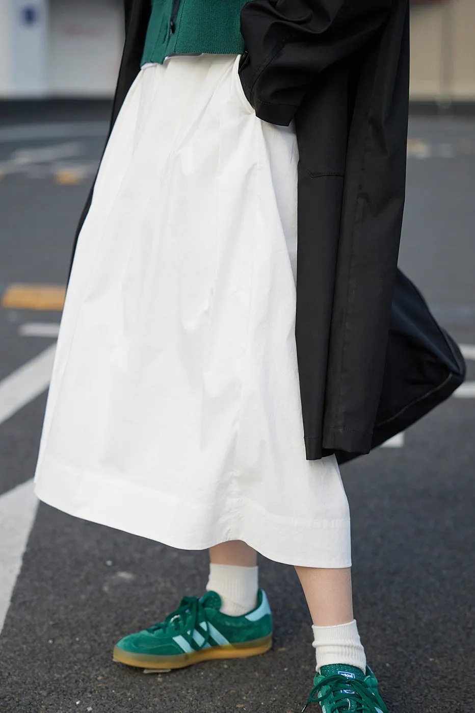 BULVBUTING シンプルコミューターキュロットスカート BLBT021
