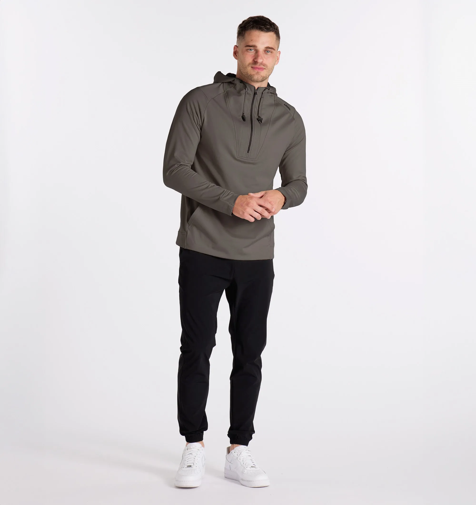 Crossover Half-Zip Hoodie