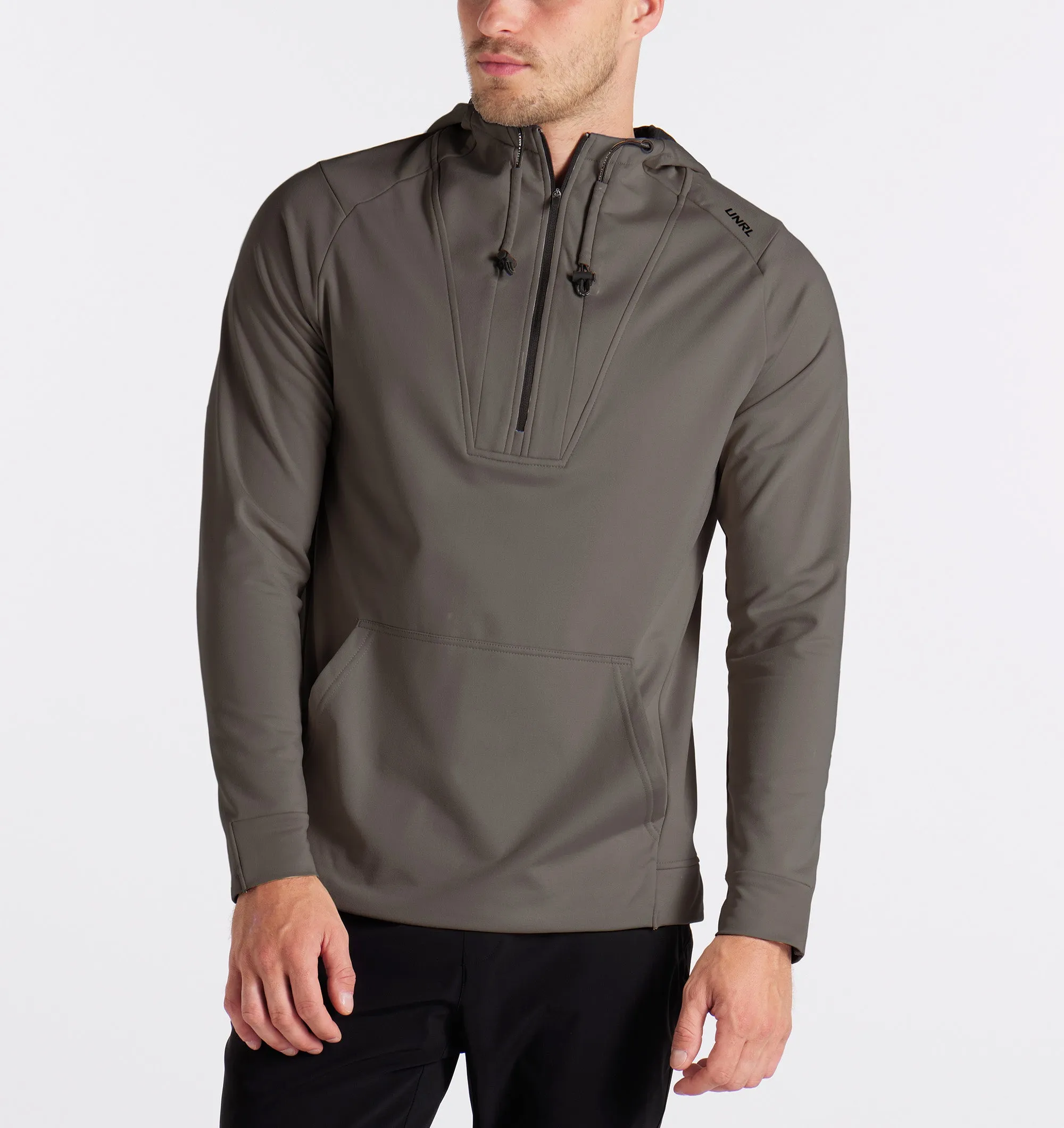 Crossover Half-Zip Hoodie