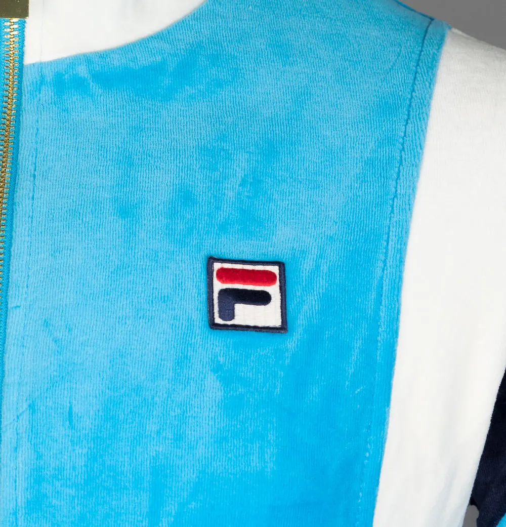 Fila Vintage Floyd Velour Track Jacket Aquarius