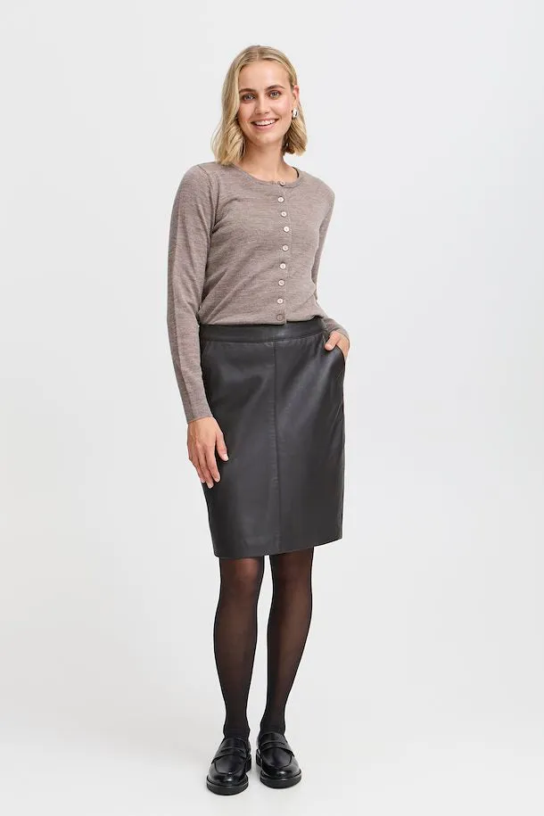 Fransa Neleather  Skirt