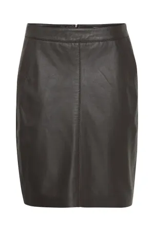 Fransa Neleather  Skirt