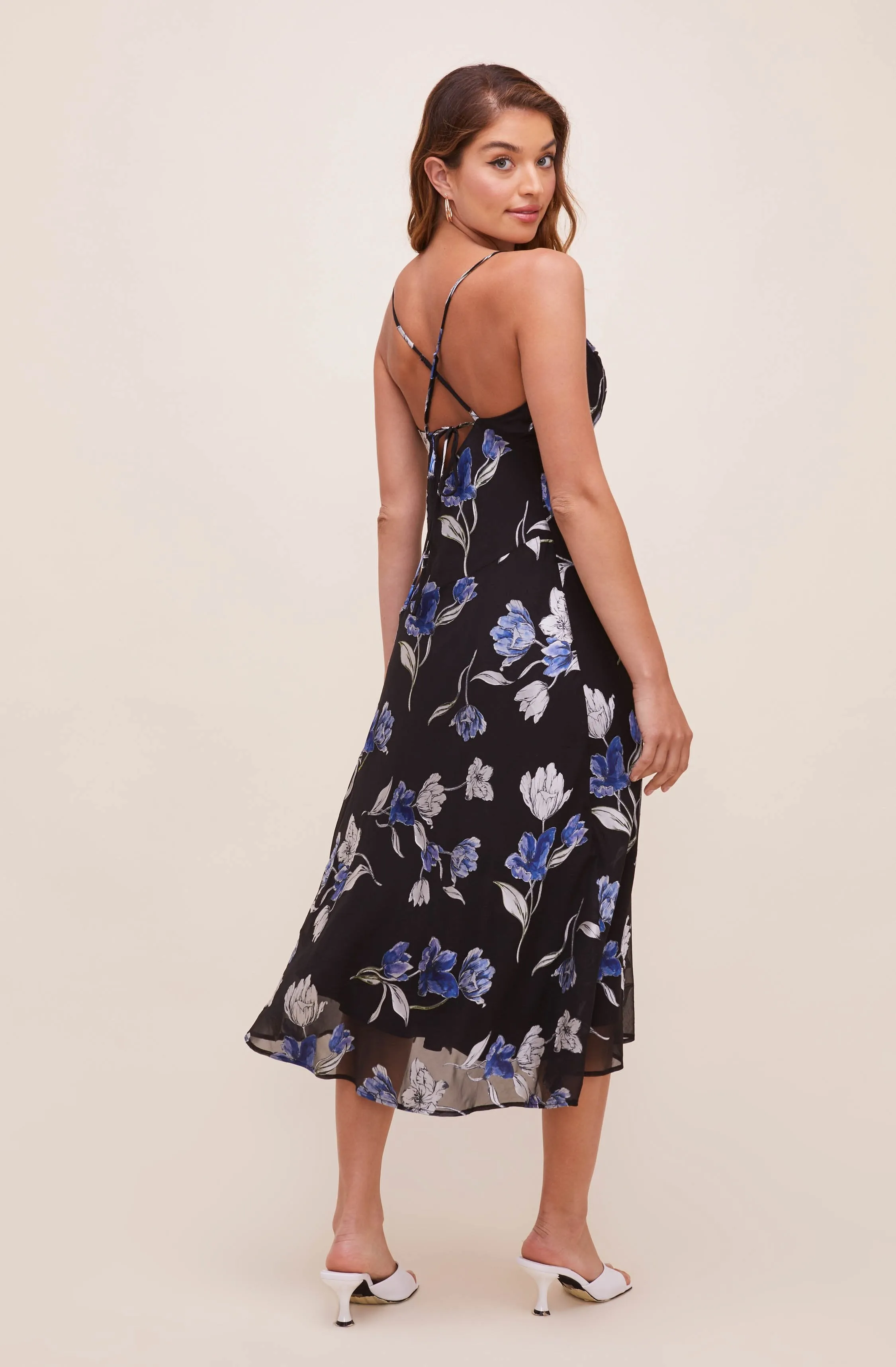 Gaia Floral Midi Dress