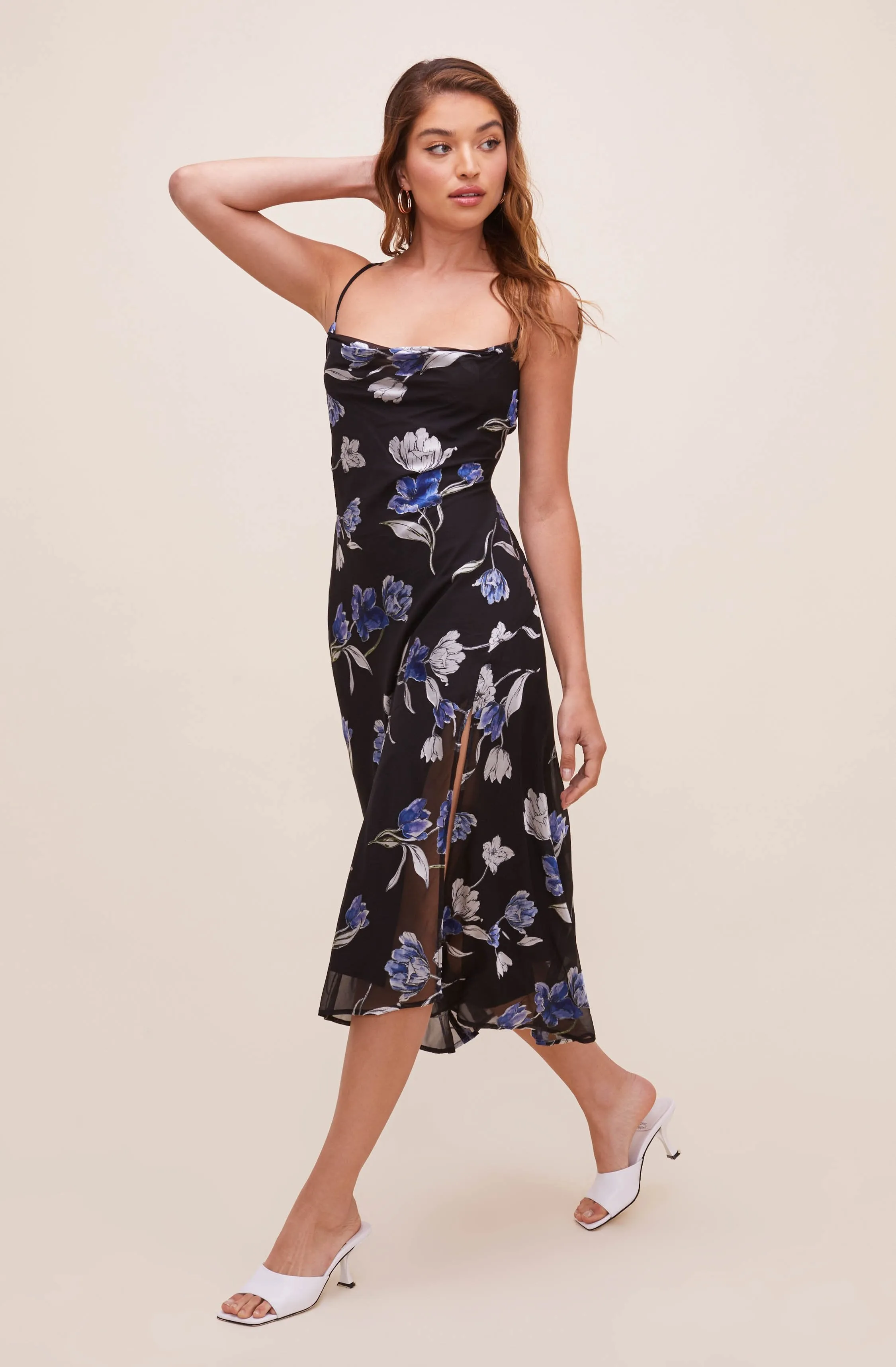 Gaia Floral Midi Dress