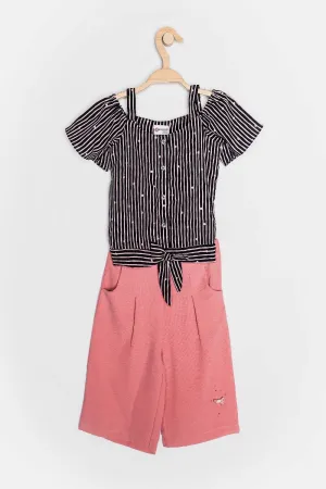 Girls Regular Culotte Top Set 11206