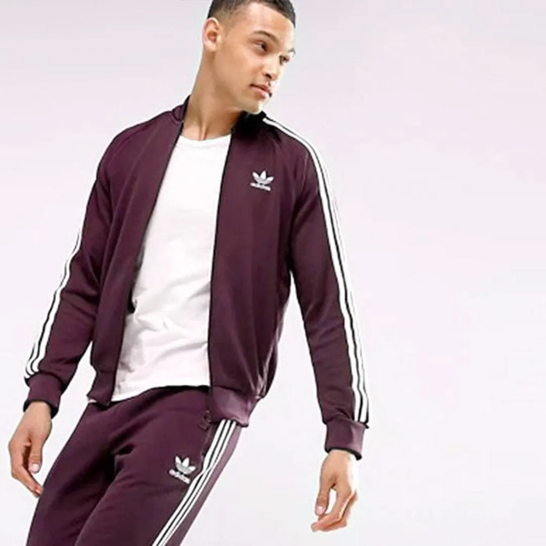 Heavy Fleece  Stripe Track Jacket