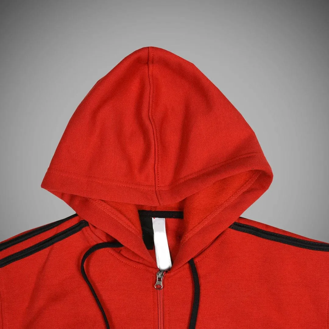 Heavy Fleece  Stripe Track Jacket