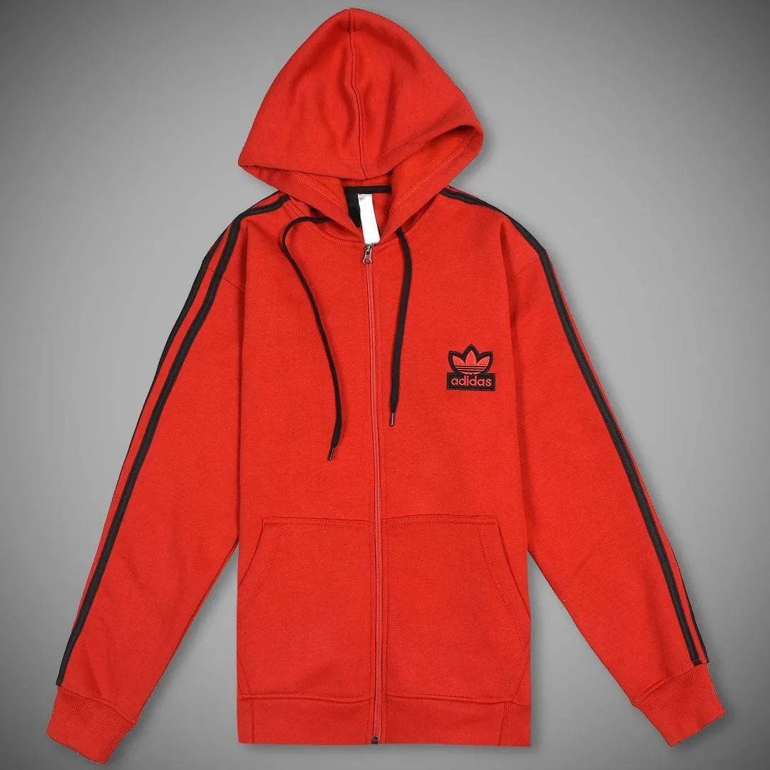 Heavy Fleece  Stripe Track Jacket