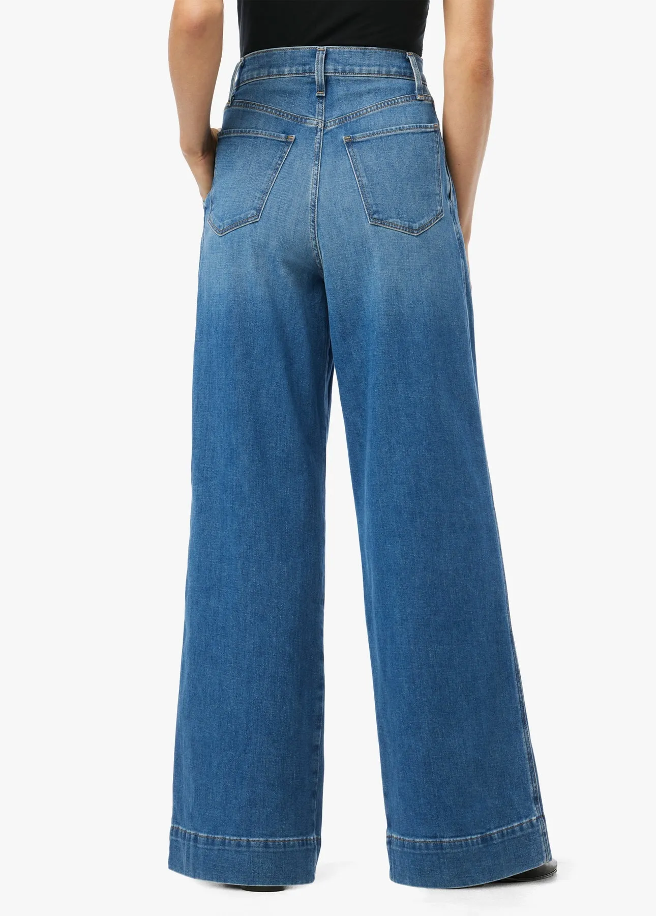 Joes Jeans The Pleated High Rise Denim Trousers in Awake