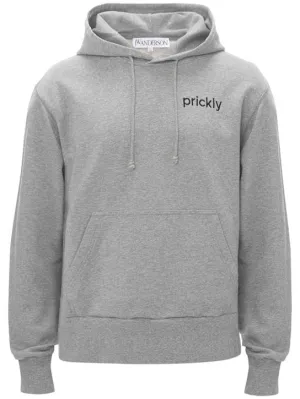 JW Anderson   Prickly back print hoodie 
