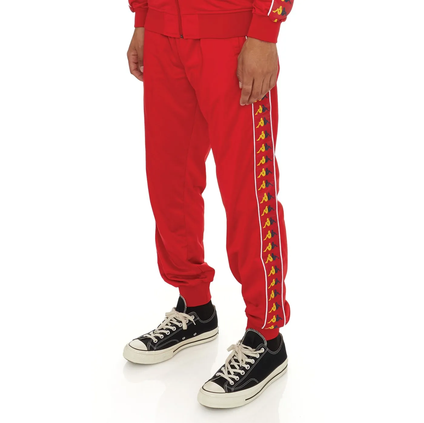 Kappa 222 BANDA CARAMBIE  TRACKSUIT Men’s - RED - YELLOW DK - BLUE DK - WHITE