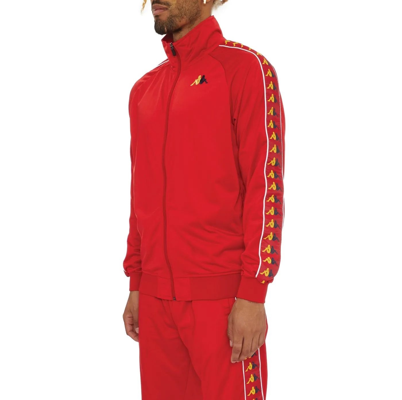 Kappa 222 BANDA CARAMBIE  TRACKSUIT Men’s - RED - YELLOW DK - BLUE DK - WHITE