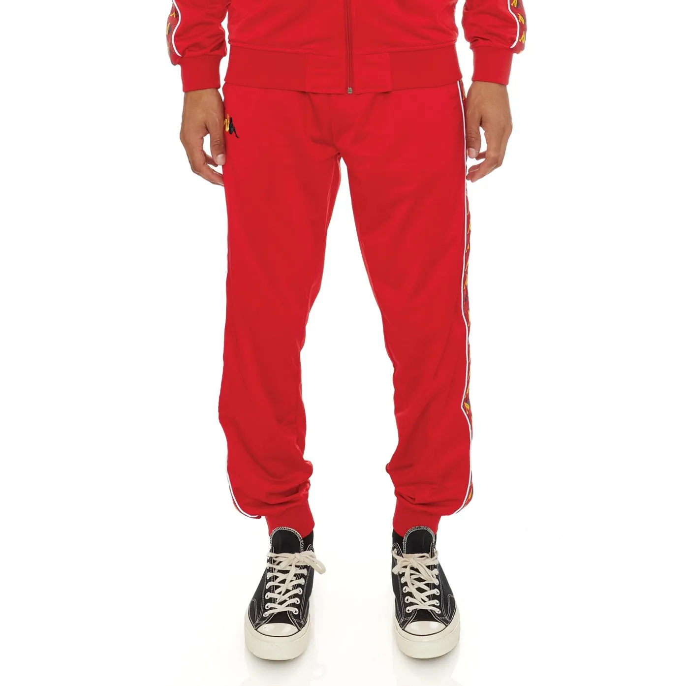 Kappa 222 BANDA CARAMBIE  TRACKSUIT Men’s - RED - YELLOW DK - BLUE DK - WHITE