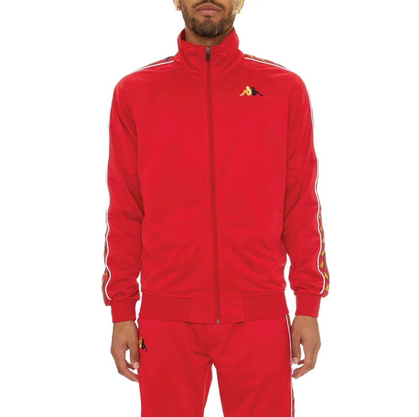 Kappa 222 BANDA CARAMBIE  TRACKSUIT Men’s - RED - YELLOW DK - BLUE DK - WHITE