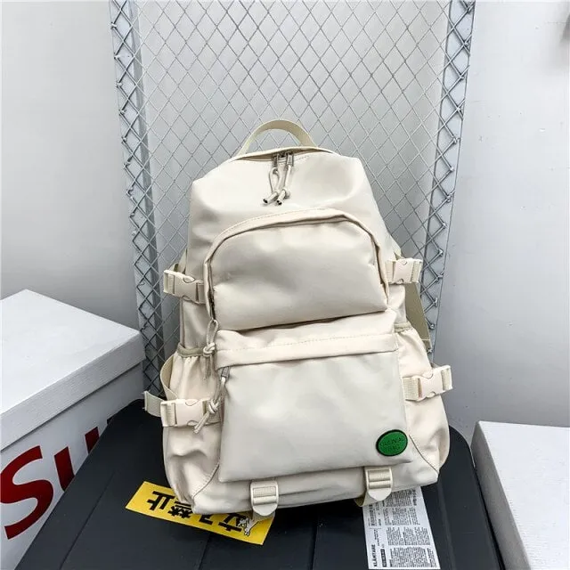 Kawaii Multi-pocket Nylon Backpack