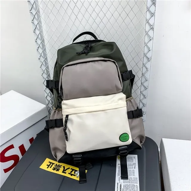 Kawaii Multi-pocket Nylon Backpack