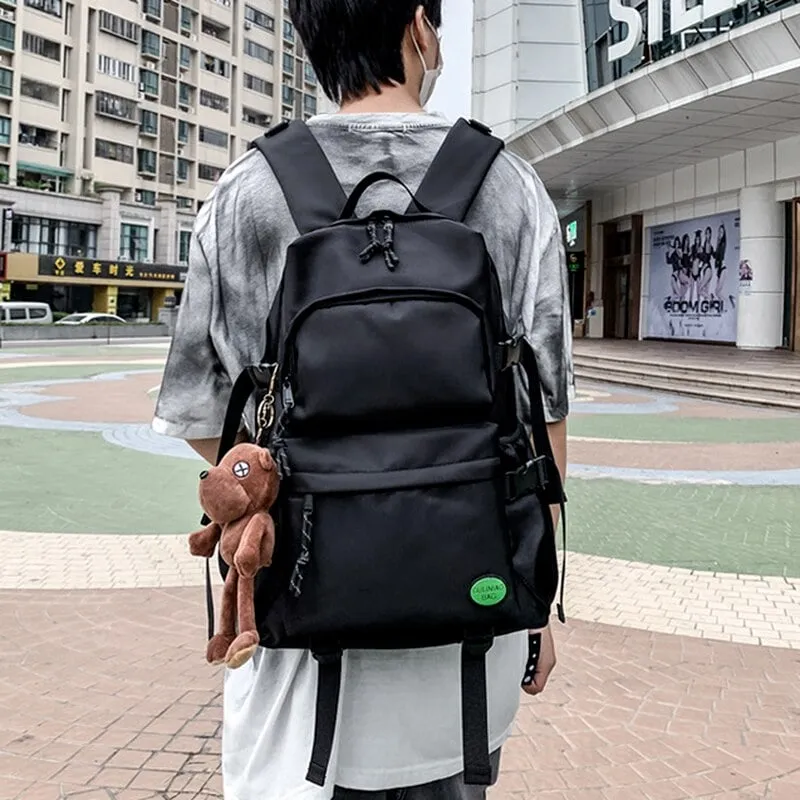 Kawaii Multi-pocket Nylon Backpack
