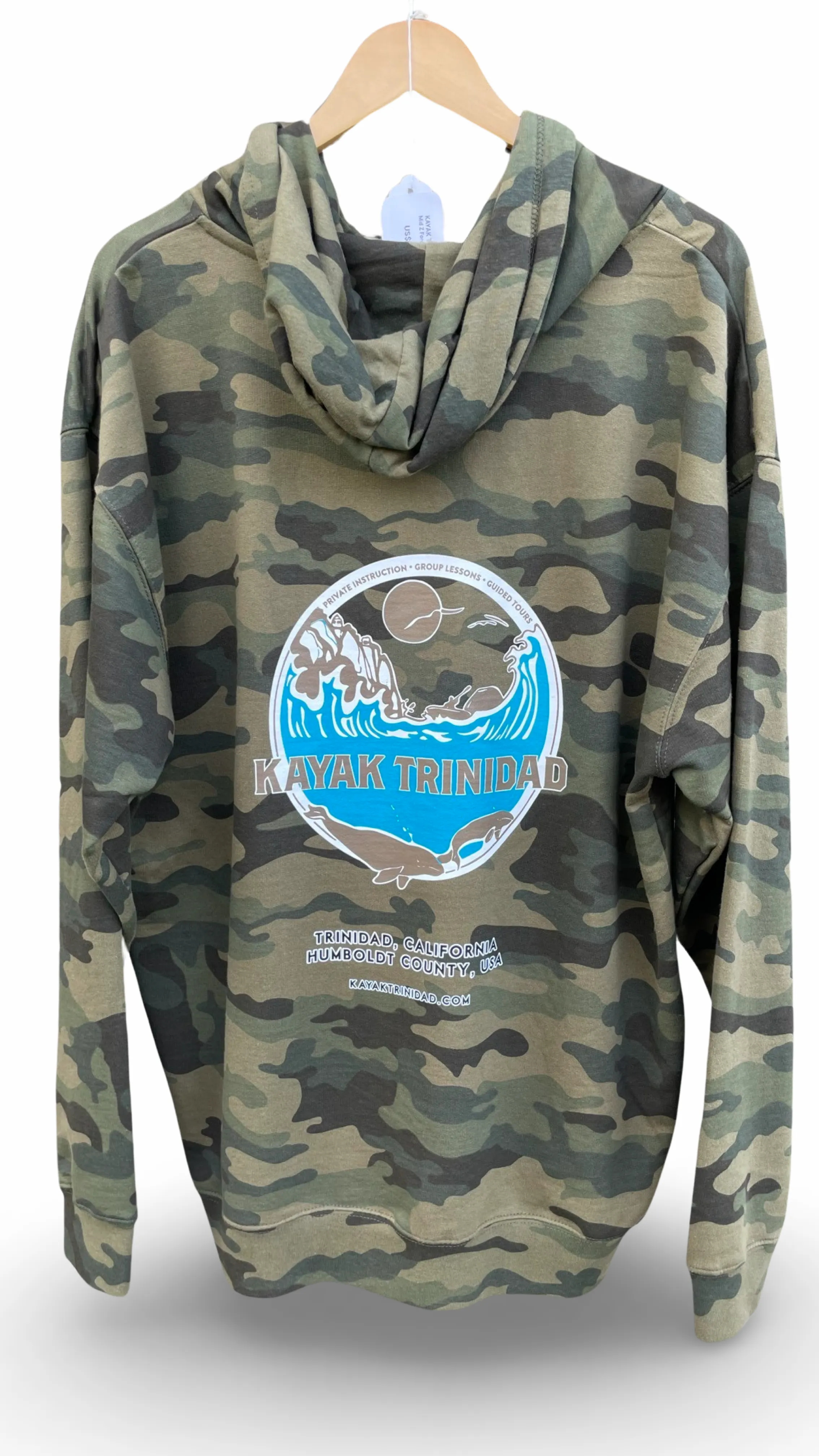 Kayak Trinidad Hoodie - Forest Camo - Front Zip