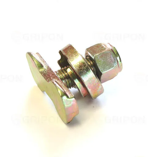 L-Track Double Lug Threaded Stud Nut Fitting