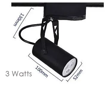 LED Tracklight Spotlight Pack (Includes 1m Track   3 Tracklight Units)