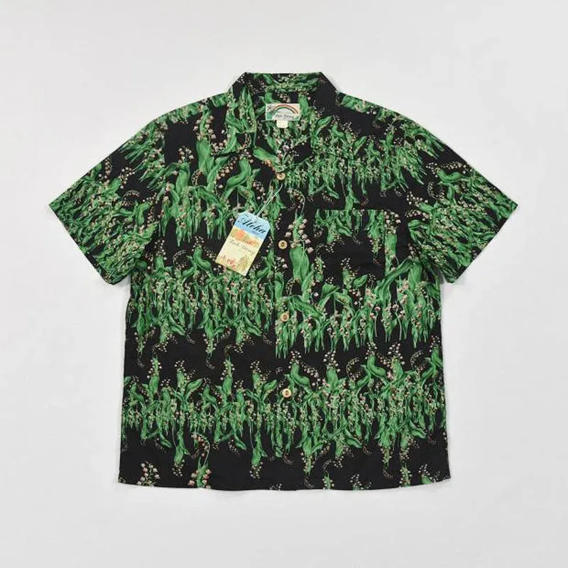 Lily Of The Valley Cuban Collar Hawaiian Shirts with Floral Pattern