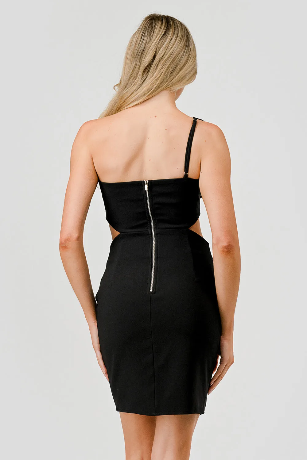 LUXE EMBELLISHED BUTTERFLY BODYCON MINI DRESS