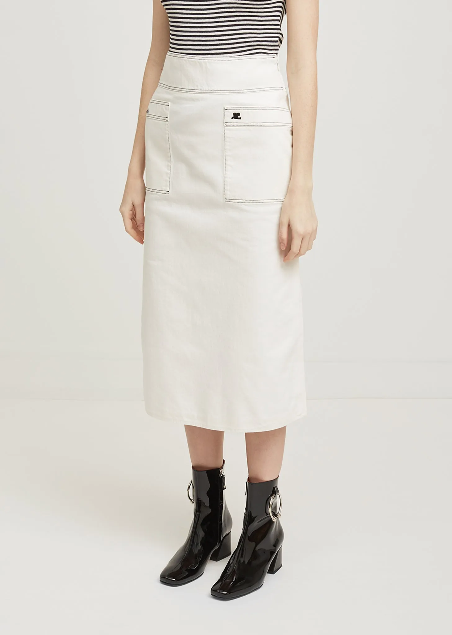 Midi Denim Skirt
