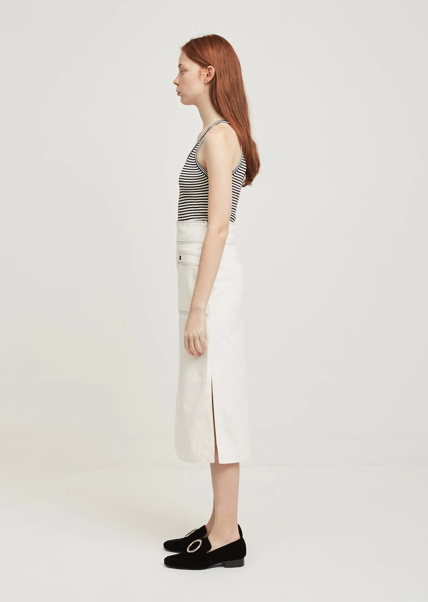 Midi Denim Skirt